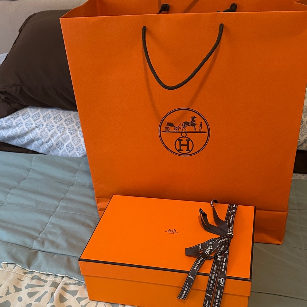 Hermes Orange Empty Gift Set box